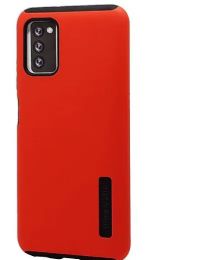 24 Wholesale Ultra Matte Armor Hybrid Case For Samsung Galaxy A03s In Red