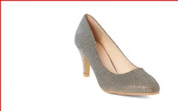 12 Wholesale Womens High Heel Shoes Color Pewter