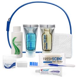 8 Wholesale 8 Pc. Unisex Hygiene Convenience Kits W/ Clear ZiP-Up Pouch