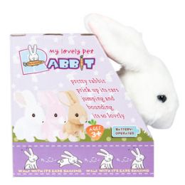 24 Pieces My Lovely Plush Hopping Rabbit With Sound - Toys & Games