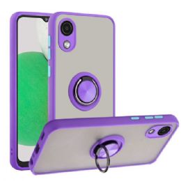 12 Wholesale Tuff Slim Armor Hybrid Ring Stand Case For Samsung A03 Core In Purple