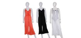 36 Wholesale Women's High Fashion Mesh CoveR-Up Jumpsuits - Assorted Colors - Sizes SmalL-xl
