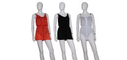 36 Wholesale Women's High Fashion Romper In A Light Fabric In 3 Solid Colors Sizes S - Xl 36 Piece PrE-Pack