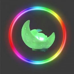 6 Pieces Moon Rabbit Colorful Lights Music Player Bluetooth Speaker For Universal Cell Phone And Bluetooth Device - Speakers and Microphones