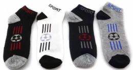 120 Wholesale Mens Sport Ankle Socks Size 10-13