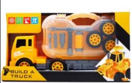 6 Pieces 14.75" Customizable Construction Truck - Toys & Games