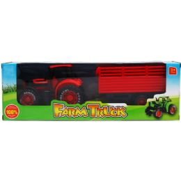 12 Wholesale 7" F/f Farm Tractor W/ 8" Wagon