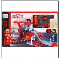 9 Wholesale 42pc Firefighter Parking Tower Set In Color Box