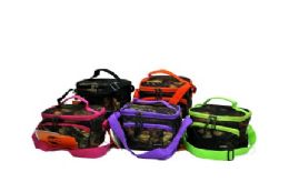 12 Wholesale Hunting Lunch Cooler Bag With Orange Trim