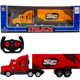 6 Wholesale 16.5" B/o R/c Container Truck In Window Box, 2 Assrt