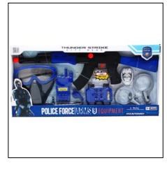 12 Pieces 9pc 20.5" Toy Police Play Set - Toys & Games