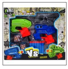 12 Wholesale 2pc 4.5" Soft Foam Dart Gun Play Set