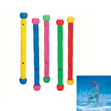 12 Wholesale Underwater Play Sticks 5 Assorted