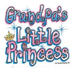 36 Wholesale Baby Shirts Grandpa's Little Princess
