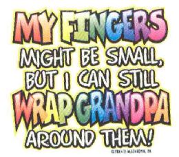 36 Pieces Baby Shirts "my Fingers Might Be Small But I Can Still Wrap Grandpa Around Them" - Baby Apparel