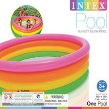 6 Pieces Pool 4 Ring 66 X 18 Sunset Glow - Inflatables