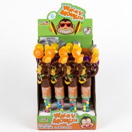 144 pieces Candy Filled Wacky Monkey In 12ct Conter Display - Food & Beverage