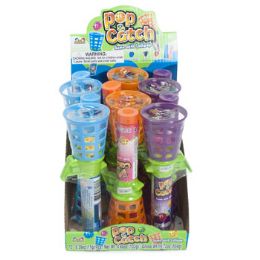 144 pieces Candy Pop & Catch With Lollipop .39 Oz In Counter Display - Food & Beverage