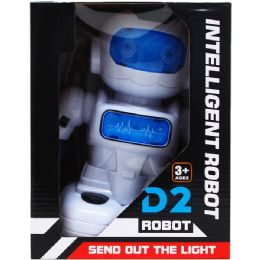 12 Wholesale 9" B/o Robot W/ Light & Music