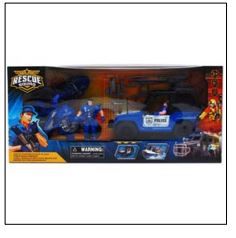 8 Wholesale 4-15pc Police Play Set In Window Box, 2 Assrt Styles