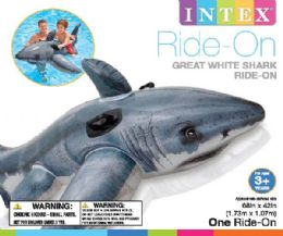 6 Pieces Ride On Great White Shark - Inflatables