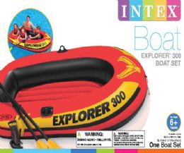 3 Pieces Boat Explorer Oars And Pump - Inflatables