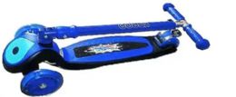 6 Wholesale 3 Wheels Folderable Blue Scooter With Light &music