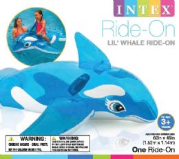 6 Pieces Ride On 64 X 30 Blue Little Whale - Inflatables