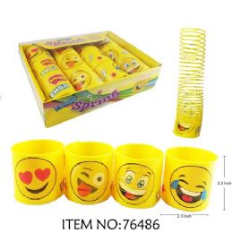 240 Wholesale 2.5" Emoji Slinky