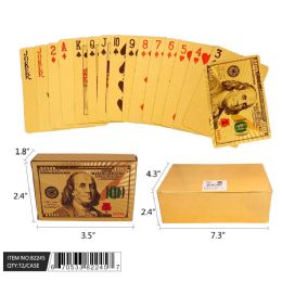 80 Wholesale 2.5" Golden Color Playing Card