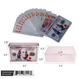 80 Pieces 2.5" Silver Color Playing Card - Card Games