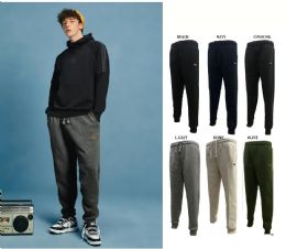 12 Wholesale Men's Fashion Fleece Sweat Pants In Black (pack B: M-2xl)