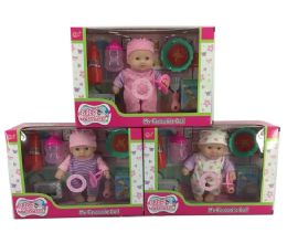 12 Pieces Baby Doll Set With Accessories - Dolls