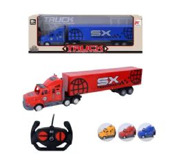 6 Wholesale Rc Long Container Truck Red/blue