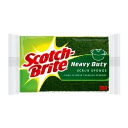 24 Wholesale Scotch Brite Scrub Sponge 1 Pack Heavy Duty