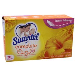 15 Pieces Suavitel Dryer Sheets 70 Count Morning Sun - Laundry Detergent