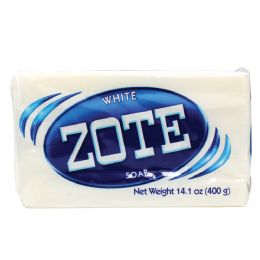 25 Bulk Zote Laundry Bar Soap 400g/14.11z White