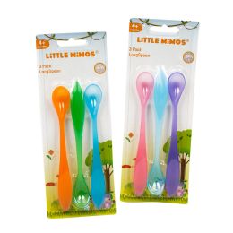 24 Pieces Baby Spoons 3 Piece Long Handle - Baby Care
