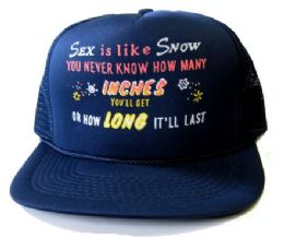 24 Wholesale Funny Sayings Hat
