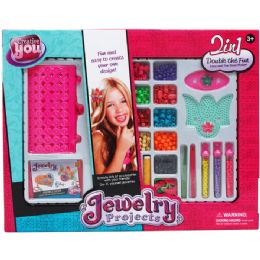 12 Sets 2in1 Diy Fashion Jewlery Beads Set In Window Box - Toy Sets