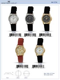 12 Wholesale Ladies Watch - 37369 assorted colors