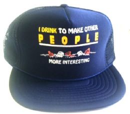 24 Pieces Adult Printed Mesh Hat - Baseball Caps & Snap Backs