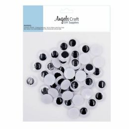 24 Wholesale Wiggle Eyes 15mm 50 Count