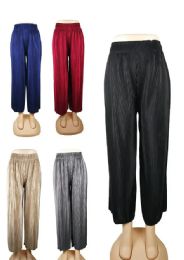96 Wholesale Women Pants Assorted Colors
