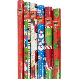 48 Pieces Christmas Gift Wrap 30x40 Square Feet - Christmas Gift Bags and Boxes