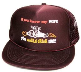 24 Pieces Adult Printed Mesh Hat - Baseball Caps & Snap Backs