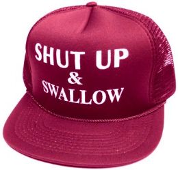 24 Pieces Adult Mesh Back Printed Funny Sayings Hat - Baseball Caps & Snap Backs