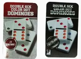 24 Pieces Metal Case Domino - Toys & Games
