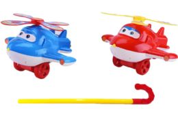 36 Wholesale Push Airplane (red/blue)