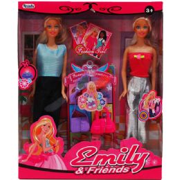 12 Pieces 2pc 11.5" Emily & Friends Dolls W/ Accessory In Window Box - Girls Toys